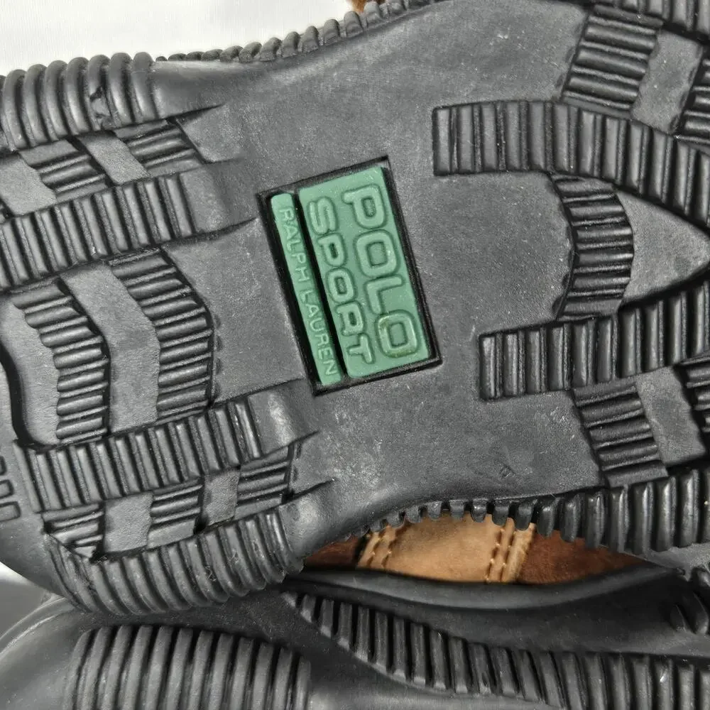 Polo Sport Ralph Lauren Shoes Toddler Size 5 Brown Duck Buckle Leather Strap